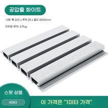 모리니크 PVC래티스 WPC 테라스가림막 담장 카페 난간대 차양막, 공압출 화이트 1미터