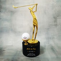 더좋은상패 크리스탈 홀인원패 싱글패 이글패 이븐파 언더파 대회 골프트로피 (TR14), 금색도금공 추가안함, 금색