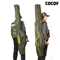 코코프 프리미엄 민물 바다 낚시가방 낚싯대 로드케이스 1.5M 1500, 카키