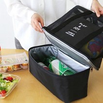 캠핑오거나이저휴대용 야외 피크닉 가방 여행 숄더백 방수 이중 절연 점심 가방 캠핑 및 해변 정리용 저