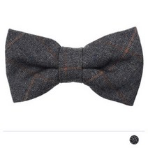 [ILLU]노이즈 체크 보타이 BTIE 083 정장 정장용 미니 패턴넥타이 셔츠나비 무늬 나비_hAeEA