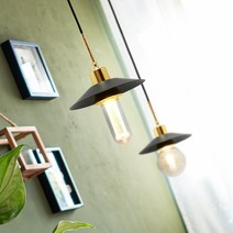 HAPST_ 포인트조명 빈티지팬던트 인테리어식탁등 갓등 팬턴트 주방팬던트 발코니조명, 옵션_ 골드/5W 인찌구 노란빛, 옵션_ 트윈 1등 펜던트 유럽풍 LED식탁등_소