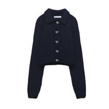 ZARA 리본 버튼 니트 가디건 스웨터 4331155