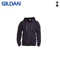 (GILDAN) USA핏 무지 후드집업