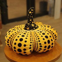 Ogfaour구사마 야요이 공용 호박 소파 쿠션 선물 3가지컬러, 야요이 호박[노랑]