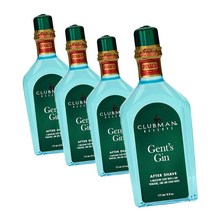 클럽맨 피노드 리저브 젠츠 진 애프터 쉐이브 로션 177ml 4팩 Clubman Pinaud Reserve Gents Gin After Shave Lotion