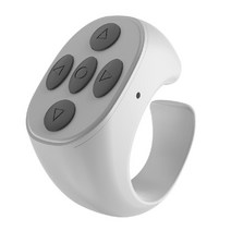 스마트 리모컨 만능 리모콘 스위치 블루투스 tv 무선 링 remote control for tiktok phone 셀카 페이지 터너 컨트롤러 for iphone xiaomi, 하얀
