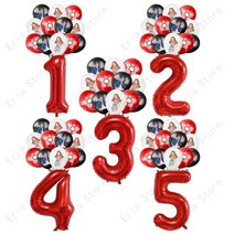 일레븐 사물 번호 풍선 재미있는 것들 테마 생일 파티 장난감 마이닝 픽셀 게임 라텍스, 1Pc Cake Topper