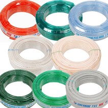 국산 물호스 모음 농업용 식품용 무독성 원예 싱크 편사 호스, 무독성호스 16mm