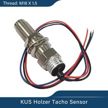 타코미터 rpm측정기 알피엠측정기 RPM측정기 최신 범용 방수 110mm 타코미터 0-8000 RPM 빨간색/노란색 백, 02 M18x1.5-Holzer