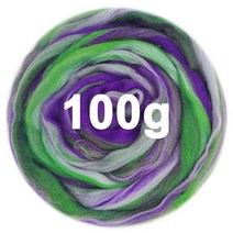 양모인형 알파카인형만들기혼합 로빙 100g 24 색 바늘 펠트 울 메리노 천연 모직 키트, 11 Color 11