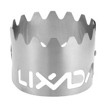 Lixada 야외 2in1 윈드 스크린 휴대용 초경량 티타늄 알코올 스토브 랙 윈드 스크린 캠핑 하이킹 배낭 여행, 은