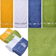 최고급면사 세안타올 선물용타올 얼굴타올 행사기념타올, 85cmX40cm 블루