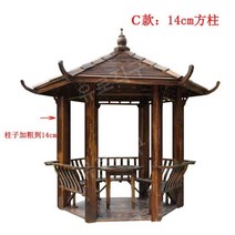 야외정자 쉼터 정자 나무정자 나무 옥상, C