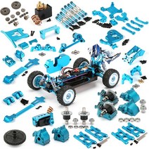 호환 수입차부품 wltoys 124018 124019 rc car 1:12 블루 모든 업그레이드 금속 4wd 암로드스티어링 컵차동 기어스크류 세트기어 박스, 부르고뉴