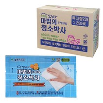 인터샵 유한그린텍 마법의 청소박사 1714 특대형 1팩 2매 250팩 찌든때제거 청소물티슈, 1box