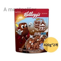 켈로그 첵스 초코 스노우 초코볼 시리얼, 840g, 5개