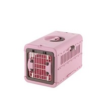Richell 4973655599327 폴더블 접이식 강아지 고양이 이동장 캐리어 캠핑, 라이트 핑크
