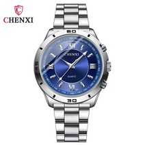 Chenxi 클래식 시계 세트 그와 그녀의 럭셔리 방수 스테인레스 스틸 커플 아이템 연인 Montre Homme