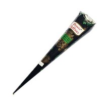 헤나 문신 페이스트 블랙 브라운 레드 화이트 콘 인도 임시 스티커 바디 페인트 아트 크림 콘, 01 brown, brown