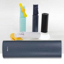 보조배터리 겸용 슬라이드 핸디 선풍기, 옐로우