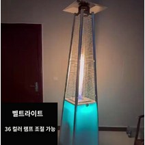 업소용 야외가스 난로 야외히터 카페 호텔 비닐하우스 실외 타워형 가스 히터 야외 난방 난로 상업용 액화 풍경 실제 화재 안뜰 그릴 스토브, D