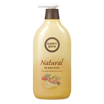 해피바스 내추럴 정말 촉촉 바디워시 500g, 단품
