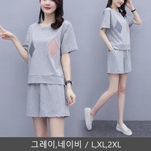 여름 캐주얼 코디 세트 한벌 상하의 투피스 외출룩
