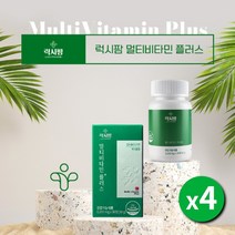 영양 불균형 간편한 영양소 섭취 체력 힘 기럭 에너지 없을때 떨어질때 지칠때 피로 회복 에 좋은 프리미엄 남성 여성 기본 멀티 비타민, 4BOX(4개월분), 1g
