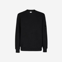 C.P. 컴퍼니 다이애그널 레이즈드 플리스 스웨트셔츠 블랙 23SS C.P. Company Diagonal Raised 플리스 Sweat셔츠 Black 23SS