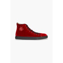 CHARLOTTE OLYMPIA Purrfect embroidered velvet high-top 스니커즈139792