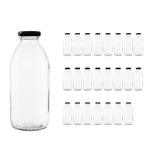 딸기우유 밀크티 커피유리병 500ml 1박스, 24개