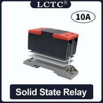 10A 25A 40A 60A 80A 100A 120A 딘 레일 마운트 솔리드 스테이트 릴레이 SSR 단상 DC 제어 AC 방열판 포함, AC-AC, 10A+AC-AC