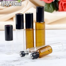 골든트리 휴대용 롤러 볼 향수 공병 공병 공용기 향수병, 1개, 투명 - 5ml