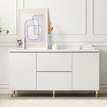 일송가구 1500 메리 높은 거실장 tv다이, 화이트