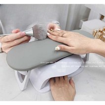 젤네일 네일 샵 아트 손목 받침대 시술 연습 높이조절, 라운드핸드필로우-밀크그레이