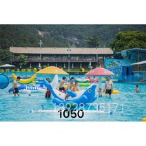 에어시소 에어바운스 가정용 빠지 바이킹 제주도 워터파크 대형 실내 바람 장비, 두꺼운 풍선 돌고래 시소 3 미터
