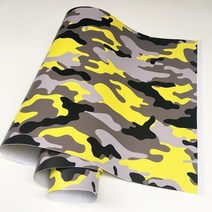 빈티지스티커 다이어리 캐리어 노트북 스티커 빈티지 팩 꾸미기 블랙 화이트 블루 카모 비닐 필름 위장 자, 04 Yellow Black_04 50cmx300cm
