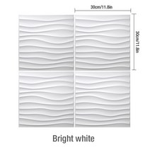 천장마감재 천장인테리어 천장텍스 30x30cm 3D 3 차원 벽 스티커 장식 거실 벽지 벽화 방수 패널 욕실 주방, 07 Bright white-4 Piece
