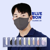 KF94 블루본 클래식 새부리형 특대형 컬러 마스크 90매, 키위그린