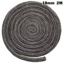 펠렛난로 주물난로 캠핑화목난로 야외용 난로 1820mm 78 인치2 미터 길이 유리 섬유 블랙 스토브 화재 로프 나무 굽기 스토브 로그 버너 도어 씰 산업용 오븐, 18mm