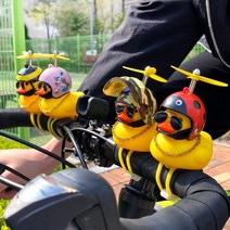 러버덕 BEE 자전거 오토바이 오리 라이트 전조등 전동 킥보드 악세사리 자전거꾸미기 장식, a91-불꽃-자전거용