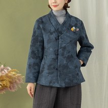 [디얼마미] 얼룩 누빔 저고리 미시옷 빅사이즈 엄마옷 생활한복 중년 여성 마담