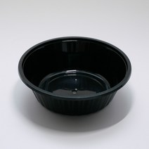 TY2167 중화요리(중) 블랙 검정_400개 원형실링용기/중식포장용기 자장면 짬뽕 우동, 400개입