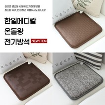 한일메디칼 온돌왕 친횐경 항균 전기방석, 체크브라운 1인용