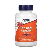 NowFoods 나우푸드 이노시톨 500mg 베지캡슐 100정 Inositol Capsules 스테아르산 stearicacid 셀룰로오스 셀룰로스 cellulose