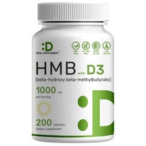 Deal Supplement HMB 1000mg 200캡슐, 단일상품개