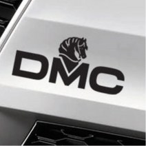 DMC 로고 데칼 스티커 기스 흠집 가리기 더뉴카니발 K7 본넷 뒷유리 모하비 미니컨트리맨 올뉴K5 제네시스G80 튜닝 트랙스 쉬운셀프다이 팰리세이드, 1개, 소형 화이트