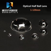 1 25mm 고정밀 하프 볼 렌즈 N BK7 H K9L 광학 유리 led co2 레이저, 25x12.5mm
