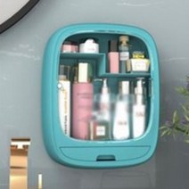 키밍 무타공 욕실 수납 정리함 세면대 보관함 H2304, 블루